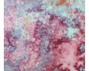 Pink and blue hand dyed fat quarter of quilting cotton